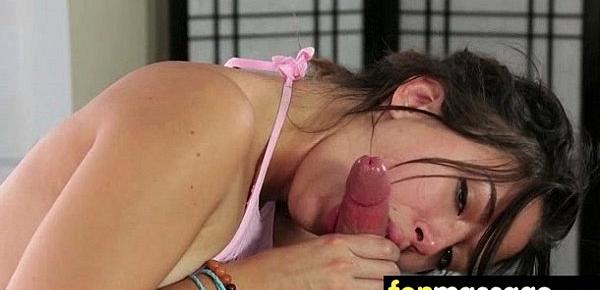  Deepthroat Blowjob From Big Tits Massage Girl 25